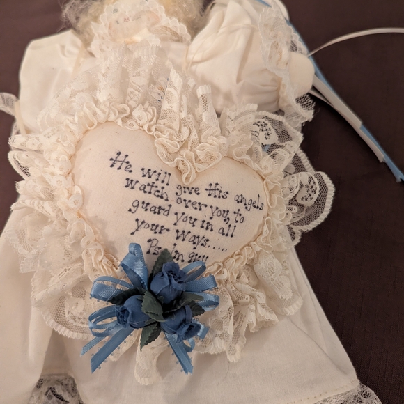 Handcrafted Cream Doll with Lace Details - Picture 2 of 3